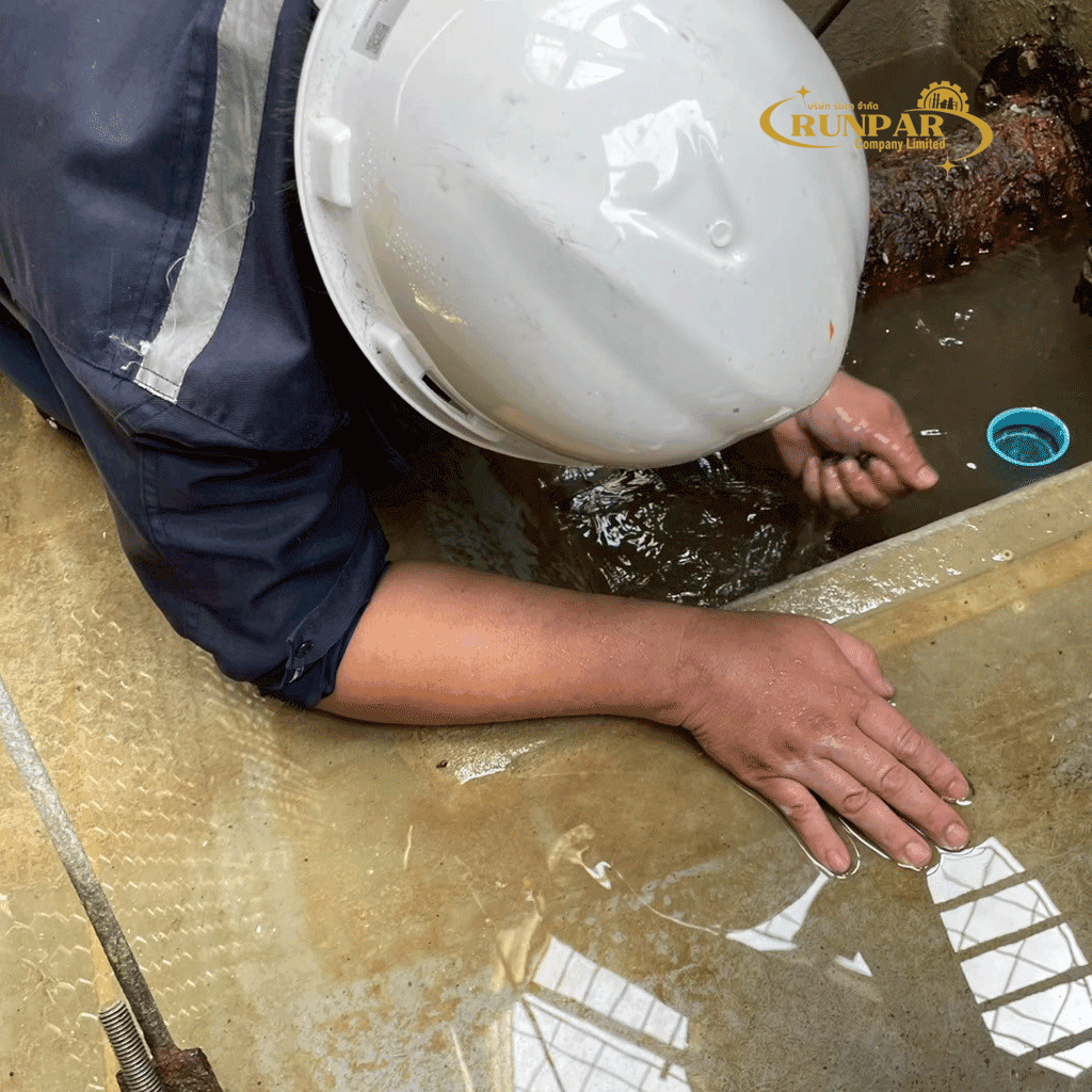 Industrial Water Basin Cleaning – Removal of Sediment, Algae & Scale in Samut Prakan